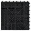 vidaXL Tile de Decking 11 pcs Negro 30 x 30 cm WPC