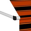 vidaXL Toldo manual retr&aacute;ctil naranja y marr&oacute;n 200 cm