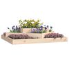 vidaXL Jardinera de madera maciza de pino 112x112x27 cm