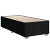 vidaXL Cama box spring con colch&oacute;n tela negro 80x200 cm