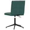 vidaXL Silla de comedor de terciopelo verde oscuro