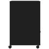 vidaXL Soporte para impresora con ruedas negro 60x48x74 cm