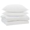 vidaXL Edred&oacute;n con almohada 3 uds. Microfibra