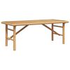 vidaXL Mesa de Caf&eacute; Marr&oacute;n 110 x 50 x 43 cm Bamb&uacute;
