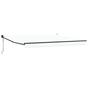 vidaXL Toldo Retr&aacute;ctil Blanco 400 x 300 cm Poli&eacute;ster