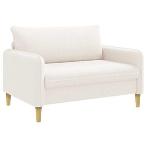 vidaXL Sill&oacute;n XXL Crema Boucl&eacute;