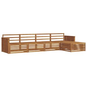 vidaXL Conjunto de sof&aacute;s de exterior 5 pcs Natural