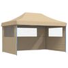 vidaXL Carpa de Fiesta Beige 292 x 440 x 315 cm Tela Oxford