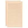 vidaXL Puerta de armario de lamas 2 uds madera de pino 99,3x59,4 cm