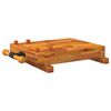 vidaXL Tablero banco de trabajo con tornillo banco madera 52x44x9,5 cm