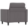 vidaXL Sill&oacute;n cuero sint&eacute;tico gris 60 cm