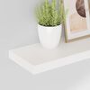 vidaXL Estante flotante de pared 2 uds MDF blanco brillo 60x23,5x3,8cm