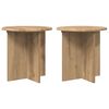 vidaXL Soporte de plantas 2 uds. Roble artisan 40 x 40 x 40 cm