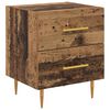 vidaXL Armario de Noche con caj&oacute;n 2 pcs Madera Vieja 40 x 35 x 47,5 cm