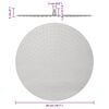 vidaXL Cabezal ducha redondo efecto lluvia acero inoxidable 304 50 cm