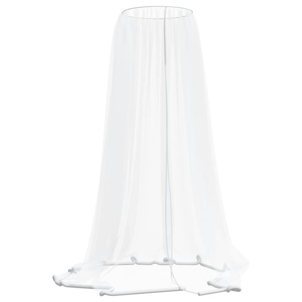 vidaXL Mosquitera para sombrilla 220 malla blanca Φ330x250 cm