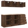 vidaXL Garage Cabinets 6 pcs Brown Oak Engineered Wood