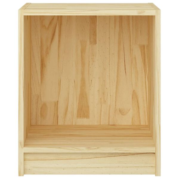 vidaXL Mesita de noche madera maciza de mango 35,5x33,5x41,5 cm