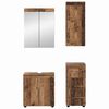 vidaXL Juego de muebles de ba&ntilde;o con caj&oacute;n TULUM Madera vieja