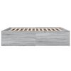 vidaXL Estructura de cama madera de ingenier&iacute;a gris Sonoma 200x200 cm