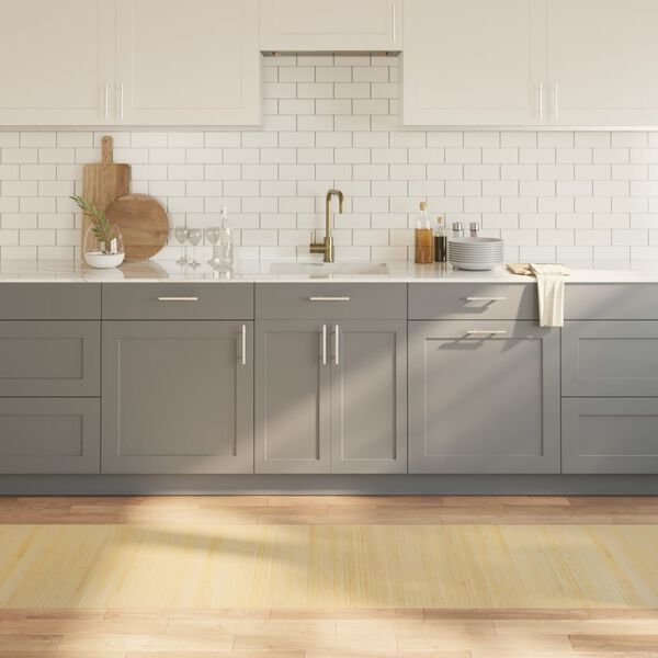 vidaXL Alfombra rectangular bamb&uacute; color natural claro 70x500 cm