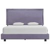 vidaXL Estructura de cama sin colchón tela gris claro 140x200 cm