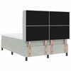 vidaXL Cama tipo Box Spring Gris Claro 140 x 200 cm Terciopelo