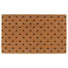 vidaXL Felpudo de fibra de coco copetuda 45x75 cm