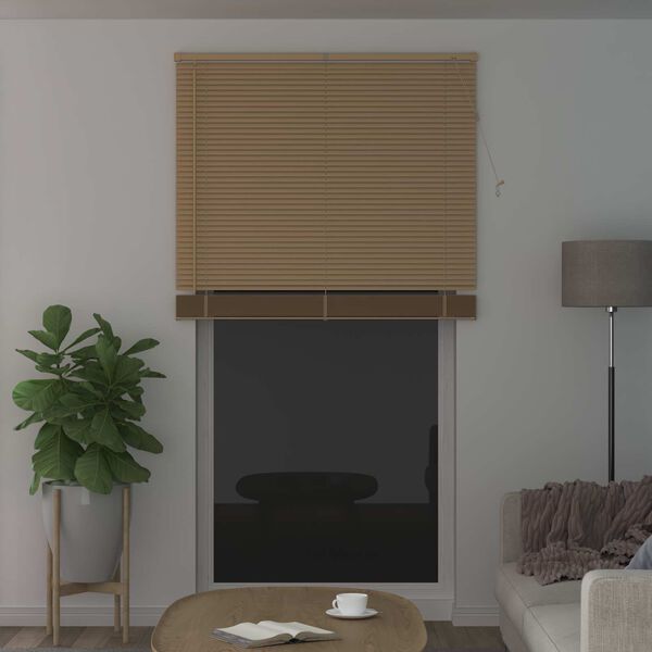 vidaXL Persiana Veneciana Marr&oacute;n Claro con Patr&oacute;n 213 x 110 cm PVC