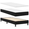 vidaXL Cama tipo Box Spring con colch&oacute;n Negro 80 x 200 cm tela