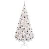 vidaXL &Aacute;rbol de Navidad artificial con luces y bolas 620 ramas 180 cm