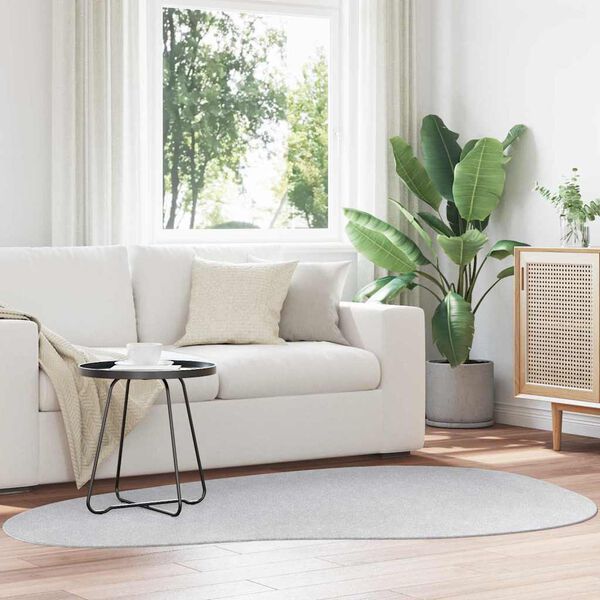 vidaXL Alfombras de &aacute;rea HUARTE Gris 140 x 200 cm Poli&eacute;ster