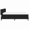 vidaXL Cama tipo Box Spring con colch&oacute;n Negro 200 x 180 cm Poli&eacute;ster