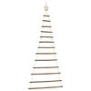 vidaXL &Aacute;rbol de Navidad colgante con estrella en la punta, 86 x 180 cm, rama natural