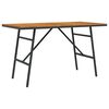 vidaXL Mesa de Comedor Marr&oacute;n 110 x 55 x 61,5 cm