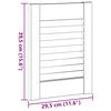 vidaXL Puerta de armario de lamas 2 uds blanco 39,5x29,5 cm