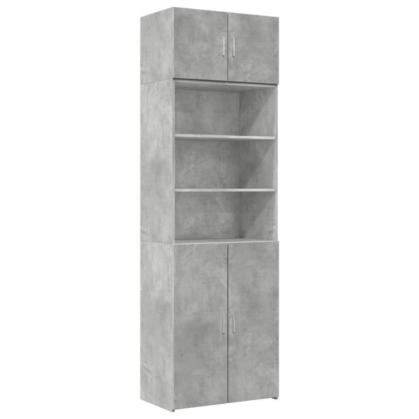 vidaXL Armario de madera de ingenier&iacute;a gris hormig&oacute;n 70x42,5x225 cm