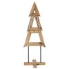 vidaXL &Aacute;rbol de Navidad Marr&oacute;n 120 cm Madera de teca maciza