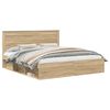 vidaXL Estructura de cama Sonoma 200 x 200 cm Madera de pino macizo