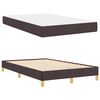 vidaXL Cama tipo Box Spring Marr&oacute;n Oscuro 120 x 200 cm tela