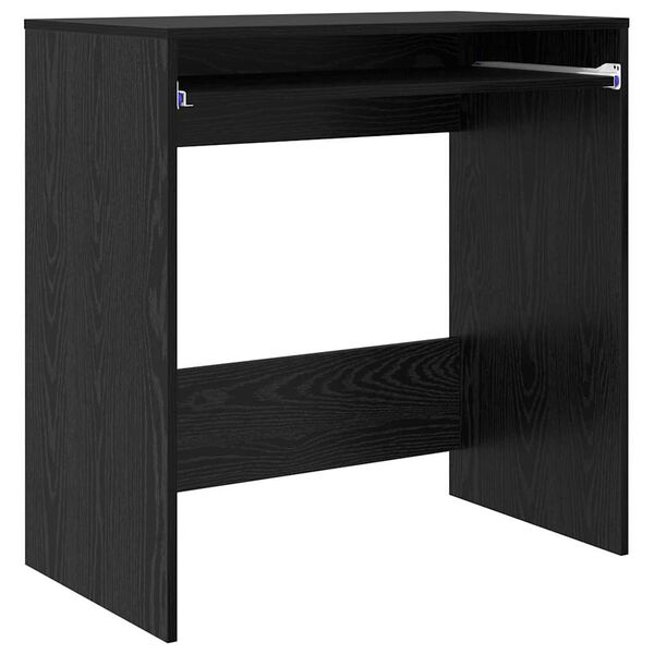 vidaXL Escritorio Roble Negro 77.5 x 43 x 79 cm Madera de ingeniería