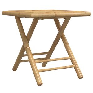 vidaXL Mesa plegable de jard&iacute;n de bamb&uacute; 45x45x45 cm