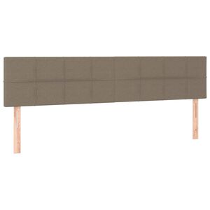 vidaXL Cabeceros tela gris taupe 180x5x78/88 cm