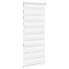 vidaXL Estor cebra blanco 55x150 cm tejido ancho 50,9 cm poli&eacute;ster