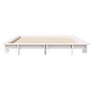 vidaXL Estructura de cama sin colchón madera de pino blanco 135x190 cm