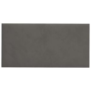 vidaXL Cabecero de Pared 12 pcs Gris oscuro 30 x 15 cm Terciopelo