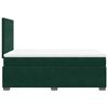 vidaXL Cama box spring con colch&oacute;n terciopelo verde oscuro 120x190 cm
