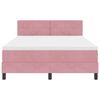 vidaXL Cama tipo Box Spring con colch&oacute;n Rosa 140 x 190 cm Terciopelo