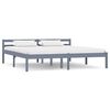 vidaXL Estructura de cama con 4 cajones madera de pino gris 180x200 cm