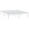 vidaXL Estructura de cama sin colch&oacute;n metal blanco 140x190 cm